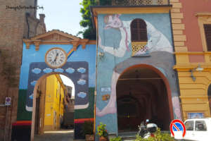 Art, Italy, Dozza, Mural